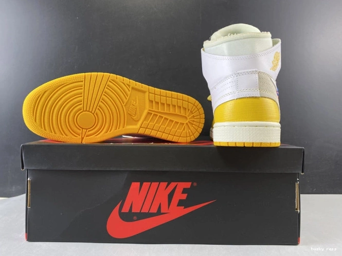 Rep Husky Dark Powder AQ0818-149 Air Off-White White Jordan x NRG 1 Yellow-Cone 0822